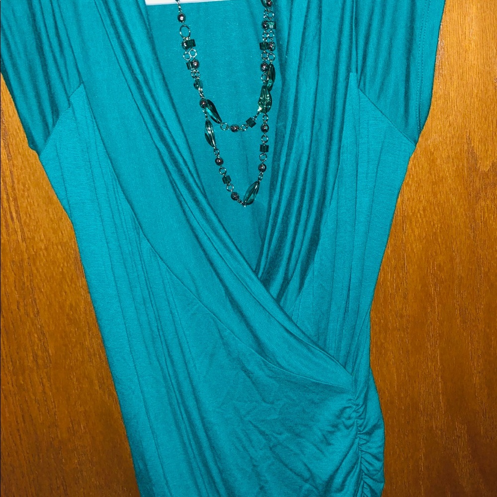 Wetseal teal bodycon dress